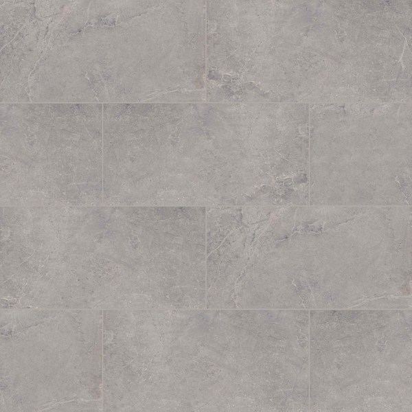 Soreno Grigio 24 In.X 48 In. Matte Porcelain Floor And Wall Tile, 2PK